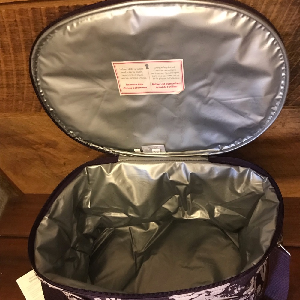 *SOLD*purple damask pattern ThirtyOne Thermal bag - Picture 3 of 3